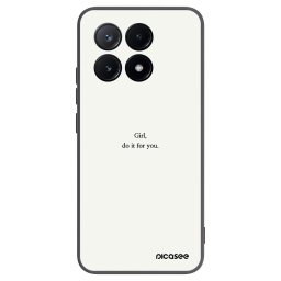 Fekete szilikon tok az alábbi mobiltelefonokra Xiaomi Poco X6 Pro - Girl, do it for you