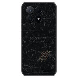 Fekete szilikon tok az alábbi mobiltelefonokra Xiaomi Poco X6 Pro - SCRATCH