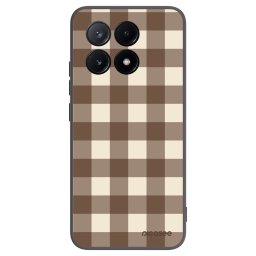 Fekete szilikon tok az alábbi mobiltelefonokra Xiaomi Poco X6 Pro - Brown grid