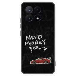 Fekete szilikon tok az alábbi mobiltelefonokra Xiaomi Poco X6 Pro - Track Mode