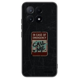 Fekete szilikon tok az alábbi mobiltelefonokra Xiaomi Poco X6 Pro - EMERGENCY