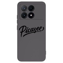 Fekete szilikon tok az alábbi mobiltelefonokra Xiaomi Poco X6 Pro - Picasee - old logo - black