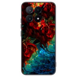 Fekete szilikon tok az alábbi mobiltelefonokra Xiaomi Poco X6 Pro - Universe