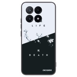 Fekete szilikon tok az alábbi mobiltelefonokra Xiaomi Poco X6 Pro - Life - Death