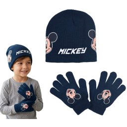 Mickey egér téli kötött sapka és kesztyű szett