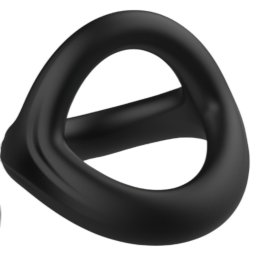 Pulselock Taur - Y-formájú pénisz- és heregyűrű (fekete) - M