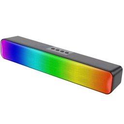 Q6 vezeték nélküli 360°-os Bluetooth 5.3 hangszóró hangprojektor, RGB lámpákkal, USB tápellátású, 7 fénymóddal