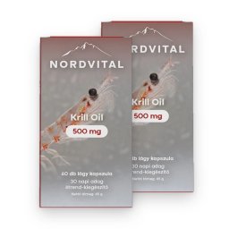 Nordvital Krill olaj kapszula 60 db DUO 2 db