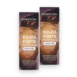 Nordvital D3+K2 Forte csepp 30 ml DUO 2 db