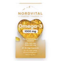 Nordvital Omega-3 Halolaj lágyzselatin kapszula 60 db