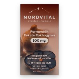 Nordvital Fermentált fekete fokhagyma 500 mg kapszula 60 db