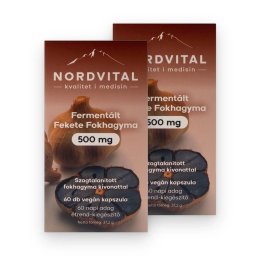 Nordvital Fermentált fekete fokhagyma 500 mg kapszula 60 db DUO 2 db