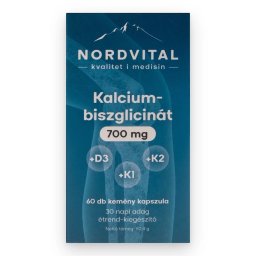 Nordvital Kalcium-biszglicinát 700 mg kapszula 60 db