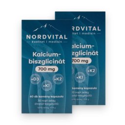 Nordvital Kalcium-biszglicinát 700 mg kapszula 60 db DUO 2 db