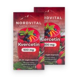 Nordvital Kvercetin 500 mg vegán kapszula 60 db DUO 2 db