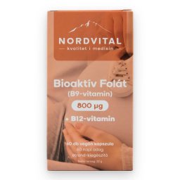 Nordvital Bioaktív Folát (B9-vitamin) 800 mcg kapszula 60 db