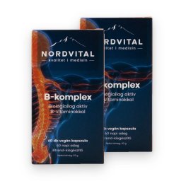 Nordvital B-komplex vegán kapszula 60 db DUO 2 db