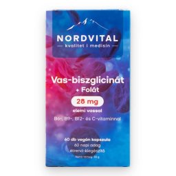 Nordvital Vas-biszglicinát vegán kapszula 60 db