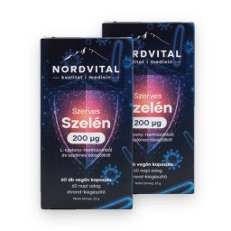 Nordvital Szerves Szelén vegán kapszula 60 db DUO 2 db