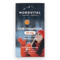 Nordvital Cink-biszglicinát + Réz kapszula 60 db