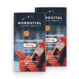 Nordvital Cink-biszglicinát + Réz kapszula 60 db DUO 2 db