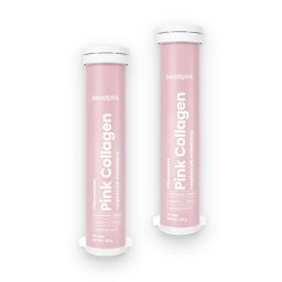 Pink Kollagén Pezsgőtabletta Málna-Eper - 20 db DUO 2 db