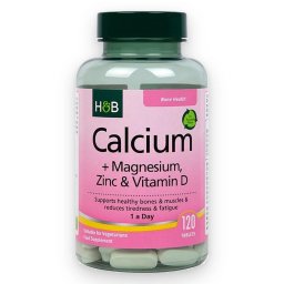 Holland & Barrett Kalcium + D3 + Magnézium + Cink 120 db
