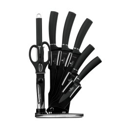 Berlinger Haus Késkészlet 8 részes akril állvánnyal tapadásmentes Matte Black Collection BH/2565N