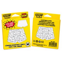 Diablo Picante Boxer Alsó Csípős Melltartó Mintával Közepes Méret