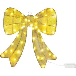 Dekoráció MagicHome Karácsony, Masni, 50xLED meleg fehér, IP44, 45x4x45 cm