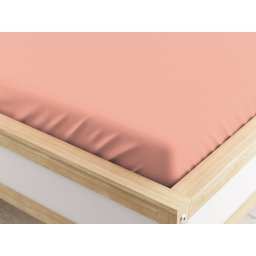 Mikroszálas gumis lepedő világos rózsaszín 90 x 200 cm
