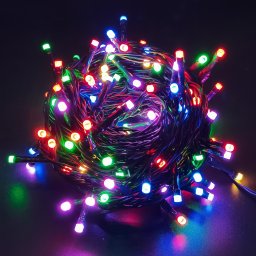 Entac Karácsonyi Kültéri Füzér 160 LED RGB 20,9m, IR távirányítóval