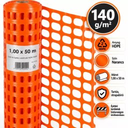 Építkezési védőháló | HDPE | 1×50m