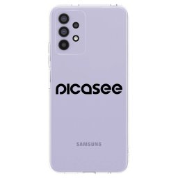 Átlátszó szilikon tok az alábbi mobiltelefonokra Samsung Galaxy A32 4G SM-A325F - Picasee - new logo - black