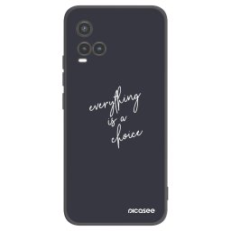 Fekete szilikon tok az alábbi mobiltelefonokra Vivo Y33s - Everything is a choice