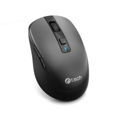 C-TECH WLM-19 Dual mode egér, vezeték nélküli, BT 5.0 2,4 GHz, 1600 DPI, 6 gomb, USB nano vevő, fekete