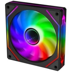 EVOLVEO 120UX-M, ventilátor, 120 mm, 4-tűs Molex, ARGB, master, fekete