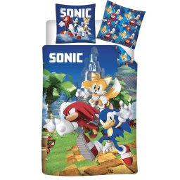 Sonic gyerek, ovis ágyneműhuzat 100x135cm, 40x60 cm