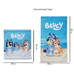 Bluey kutyusok kéztörlő arctörlő szett/2db, 30x50cm és 30x30 cm