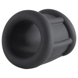 Pulselock Cocktura - fekete bordázott szilikon péniszgyűrű (30 mm)