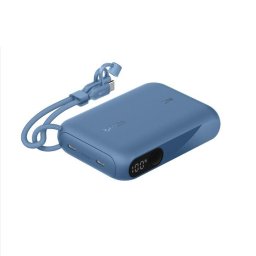 Belkin BOOST CHARGE USB-C Power Delivery kijelzős powerbank, 10 000 mAh, 20 W, kék
