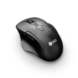 C-TECH WLM-17 Dual mode egér, vezeték nélküli, BT 5.0 2,4 GHz, 1600 DPI, 6 gomb, USB nano vevő, fekete