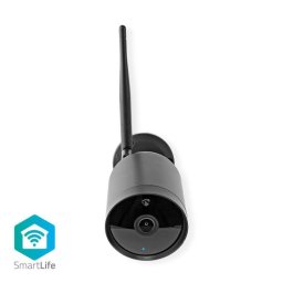 Nedis WIFICO41CBK – SmartLife kültéri kamera | Wi-Fi | 4K 3840x2160 | IP65 | Felhő / Micro SD | 5 V DC | Éjjellátó