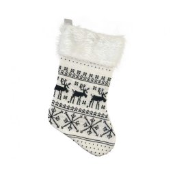 Hópehely White Karácsonyi kandalló zokni, csizma 41 cm