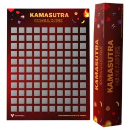 100Moments 100 Kamasutra Challenge - kaparós szexpóz poszter pároknak - A2