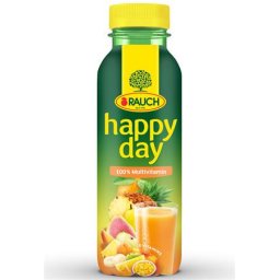 RAUCH Gyümölcslé, 100%, 0,33 l, RAUCH "Happy day", Multivitamin