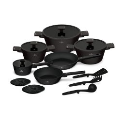 Berlinger Haus Edénykészlet 15 részes titánpro bevonattal Black Rose Collection BH/8463