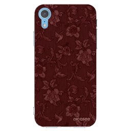 Átlátszó szilikon tok az alábbi mobiltelefonokra Apple iPhone XR - Red Elegance