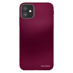 Átlátszó szilikon tok az alábbi mobiltelefonokra Apple iPhone 11 - Velvet Bordeaux