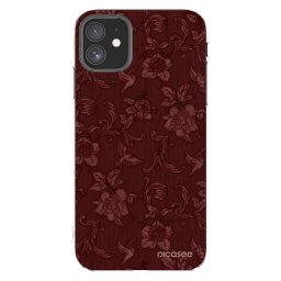 Átlátszó szilikon tok az alábbi mobiltelefonokra Apple iPhone 11 - Red Elegance